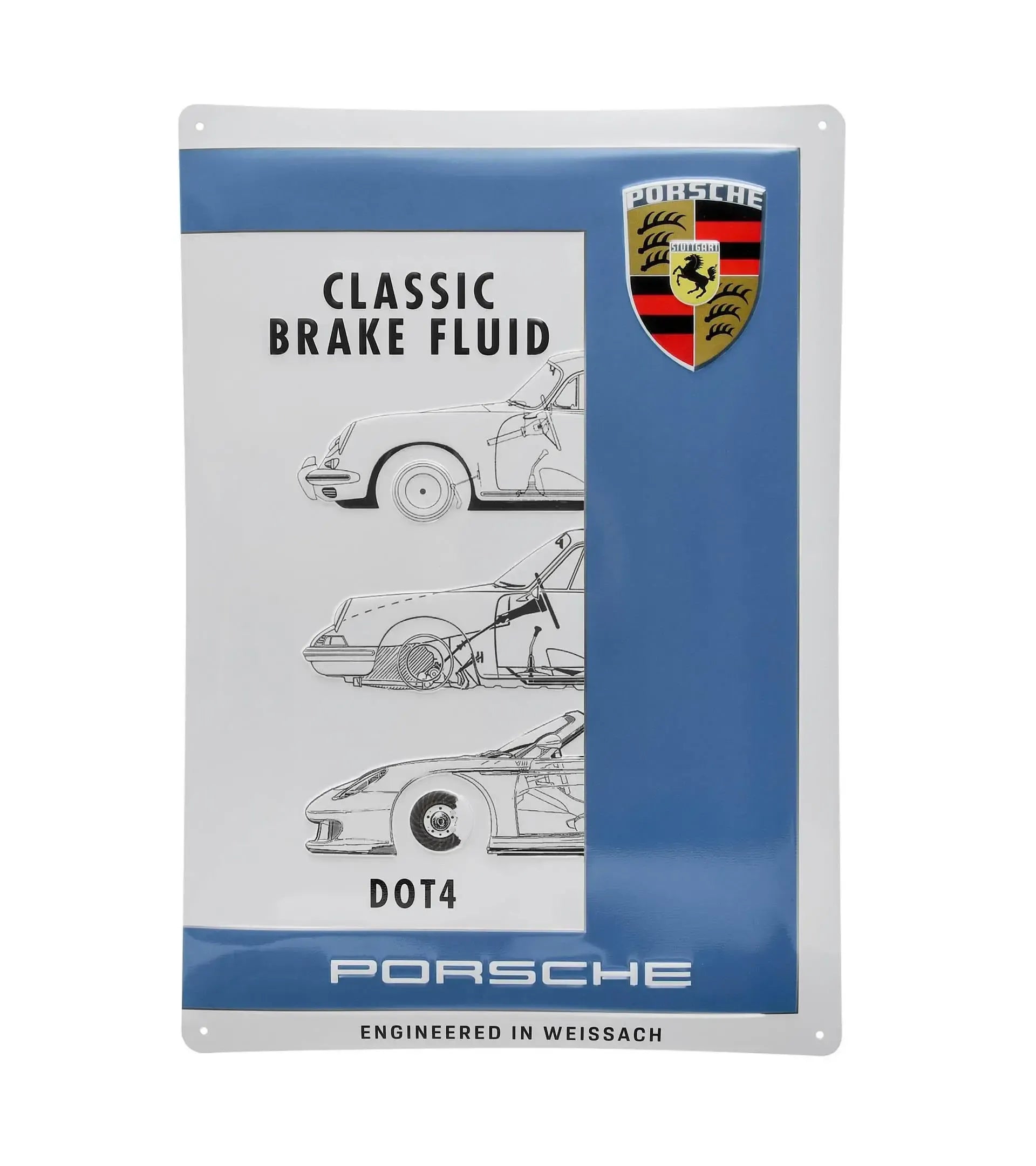 Metal Sign - Porsche Classic Brake Fluid