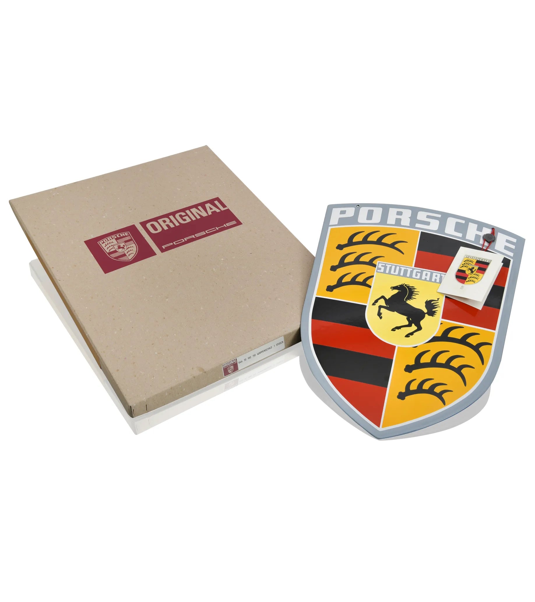 Enamel Plate - Porsche Crest